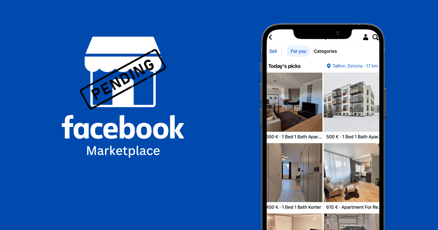 Meaning of pending mean on Facebook Marketplace